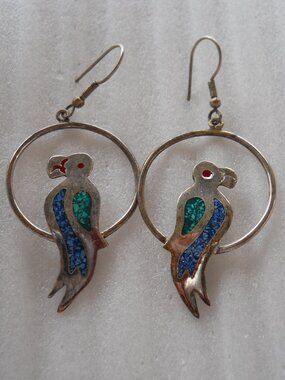 Parrot Hoop Earrings 1125